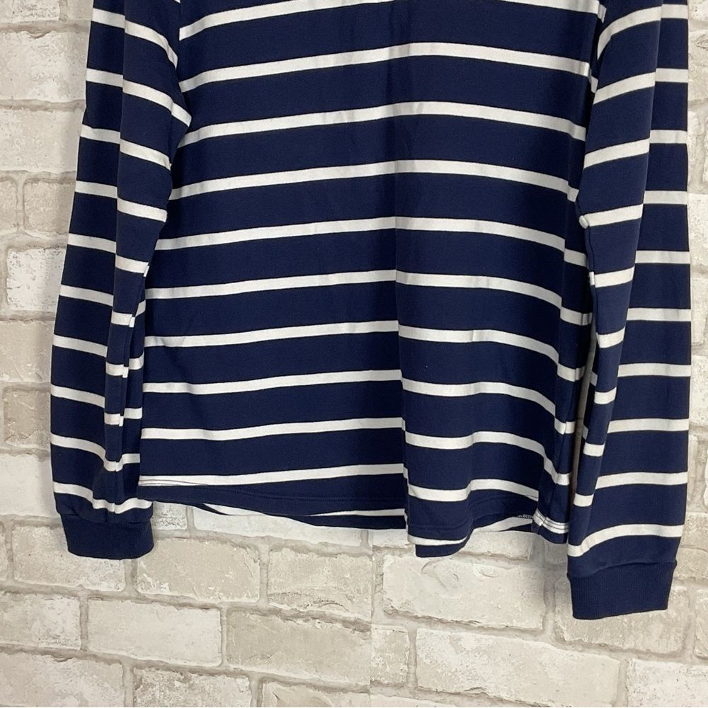 Vineyard Vines Striped Quarter Zip Pullover Long Sleeve Sweatshirt Size M - Picture 8 of 12
